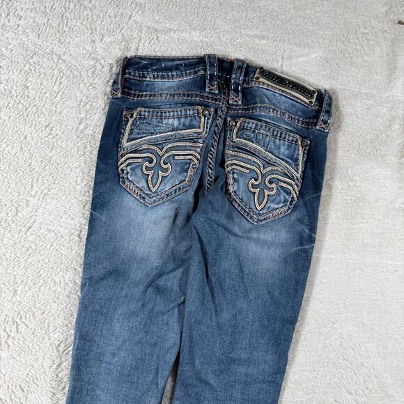 Rock Revival Caro Cropped Straight Skinny Women’s Jeans - Picture 3 of 9